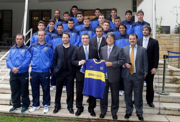 Boca, en la embajada de Japón